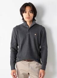 Pull tissage chiné manches longues gris JACK & JONES homme