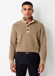 Pull stretch manches longues beige JACK & JONES homme
