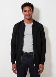 Gilet manches longues col v noir JACK & JONES homme