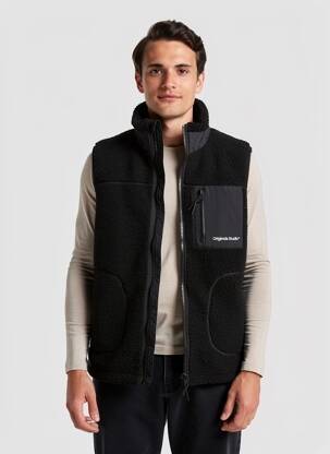 Polaire coupe droite noir JACK & JONES homme