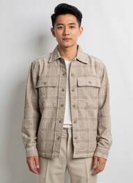 Veste casual fermeture boutonnée sur le devant gris JACK & JONES homme