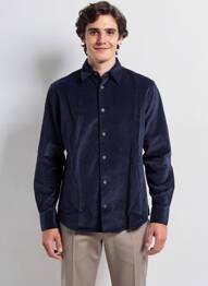 Chemise manches longues poches bleu JACK & JONES homme