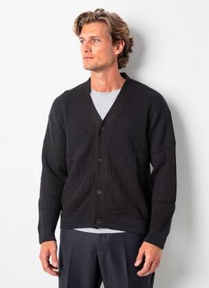 Gilet manches longues col v noir JACK & JONES homme