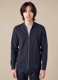 Gilet manches longues col v bleu JACK & JONES homme