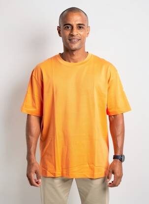 T-shirt stretch manches courtes orange SAINT JAMES homme