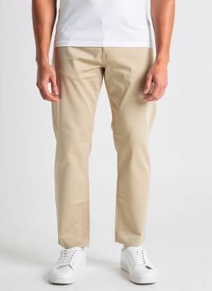 Pantalon droit coupe droite beige BARMAS homme