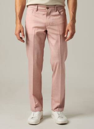 Pantalon droit poches rose BARMAS homme