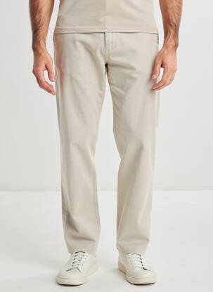 Pantalon droit poches beige BARMAS homme