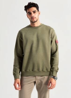 Sweat-shirt stretch manches longues vert TRAMAROSSA homme