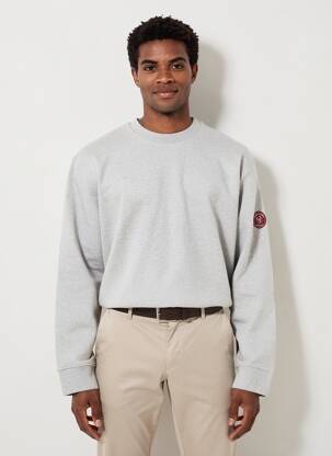 Sweat-shirt stretch manches longues gris TRAMAROSSA homme