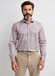Chemise manches longues imprimé fantaisie rouge DESOTO homme