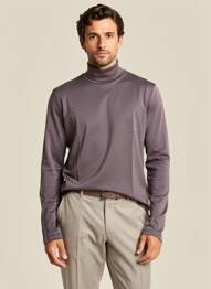Sous-pull stretch manches longues gris DESOTO homme
