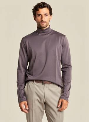 Sous-pull stretch manches longues gris DESOTO homme