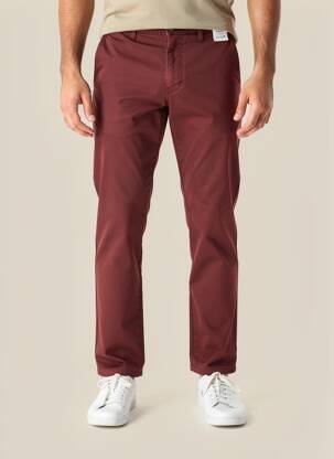 Pantalon chino tissage chiné taille normale rouge M5 BY MEYER homme