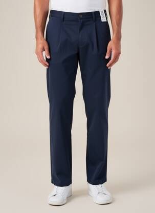 Pantalon chino stretch taille haute bleu M5 BY MEYER homme