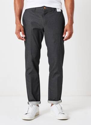 Pantalon chino tissage chiné taille normale gris M5 BY MEYER homme