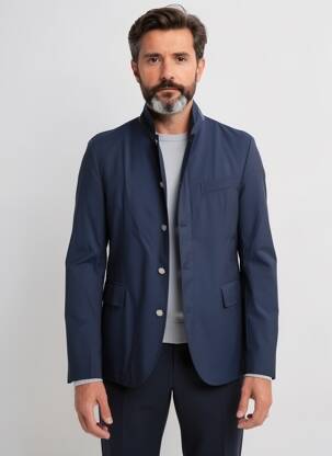 Blazer poches bleu ELEVENTY homme