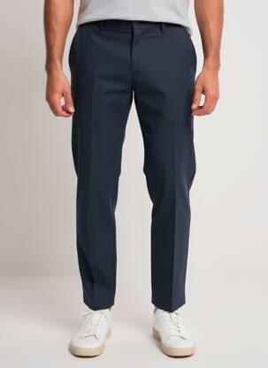 Pantalon chino stretch taille normale bleu MMX homme