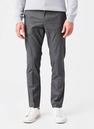 Pantalon chino tissage chiné taille normale gris MMX homme