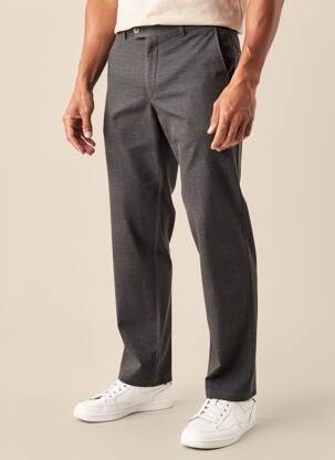 Pantalon chino tissage chiné taille normale gris MMX homme