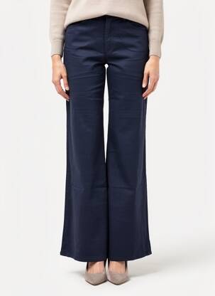 Pantalon flare stretch taille normale bleu COUTURIST femme