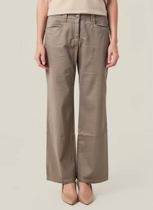 Pantalon droit stretch taille normale gris COUTURIST femme