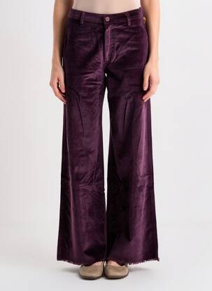 Pantalon flare stretch taille normale violet COUTURIST femme