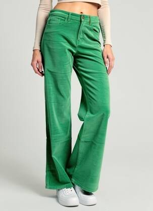 Pantalon flare stretch taille normale vert COUTURIST femme