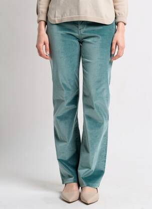 Pantalon slim stretch taille haute bleu COUTURIST femme