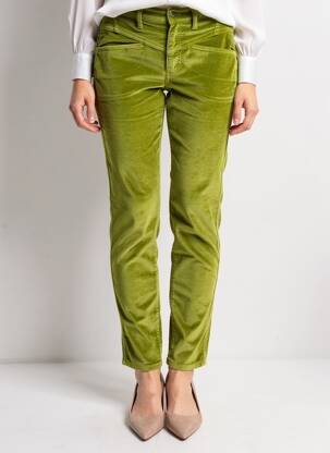 Pantalon slim stretch taille haute vert COUTURIST femme