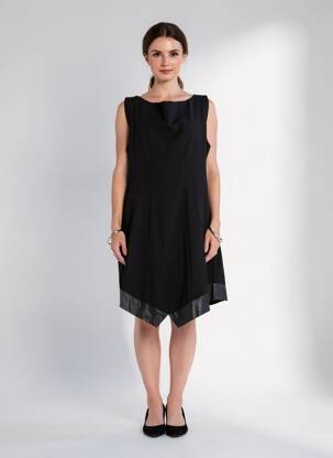 Robe mi-longue sans manche sans manche noir KOKOMARINA femme