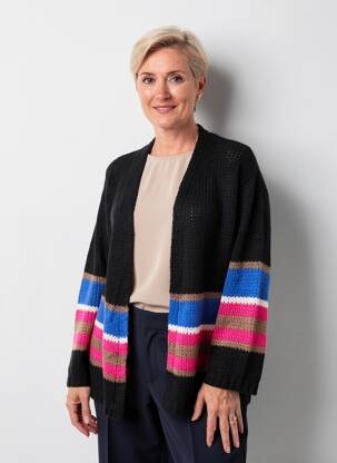 Gilet manches longues stretch noir CISO femme
