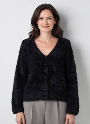 Gilet manches longues stretch noir MARBLE femme