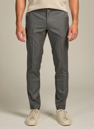 Pantalon slim tissage chiné taille normale gris ALBERTO homme
