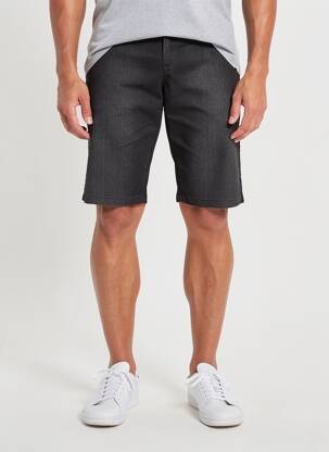Bermuda tissage denim taille normale noir ALBERTO homme