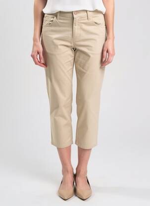 Pantacourt tissage popeline taille normale beige LOVE MOSCHINO femme