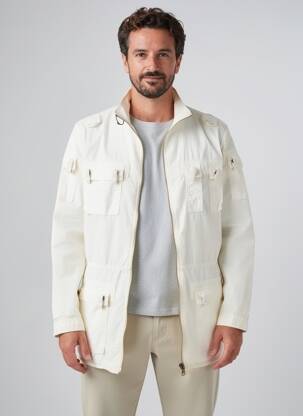 Veste casual coupe droite blanc GF FERRÉ homme