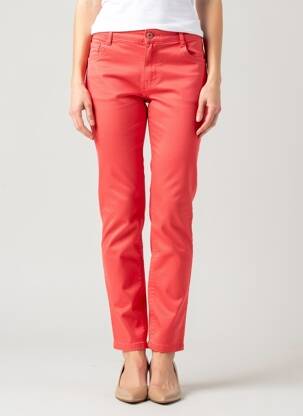 Pantalon slim stretch taille normale rose YZY femme