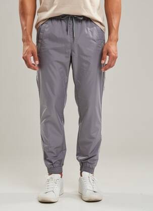 Jogging broderie galons latéraux taille normale gris SCHOTT homme