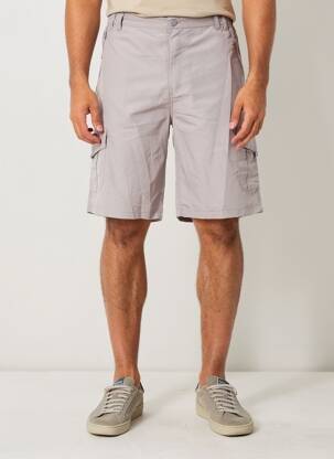 Bermuda taille élastique taille normale gris OAKS VALLEY homme