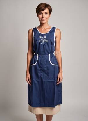 Tunique sans manche col rond bleu IMPULSION femme