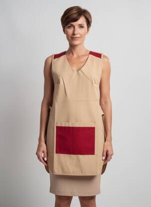 Tunique sans manche sans manche beige GEVANA femme