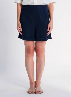 Short taille normale taille normale bleu BANNED femme