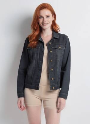 Veste casual poches noir COUTURIST femme