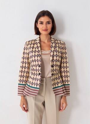 Blazer poches beige COUTURIST femme