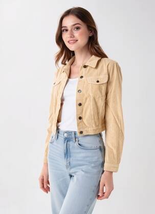 Veste casual poches orange COUTURIST femme