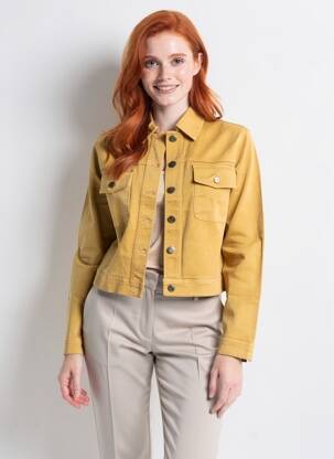Veste casual poches jaune COUTURIST femme