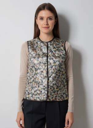 Gilet sans manche coupe droite noir COUTURIST femme