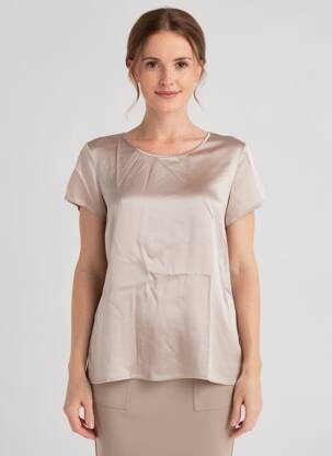 Top manches courtes manches courtes gris OSCALITO femme