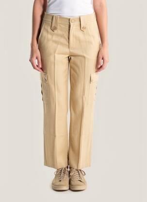 Pantalon cargo slim taille normale beige TWINSET femme